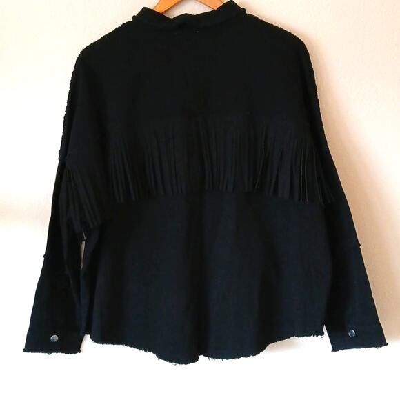 Haute Hippie Tribe Faux Suede Fringe Shacket - Picture 2 of 6